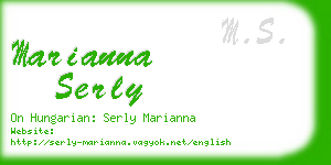 marianna serly business card